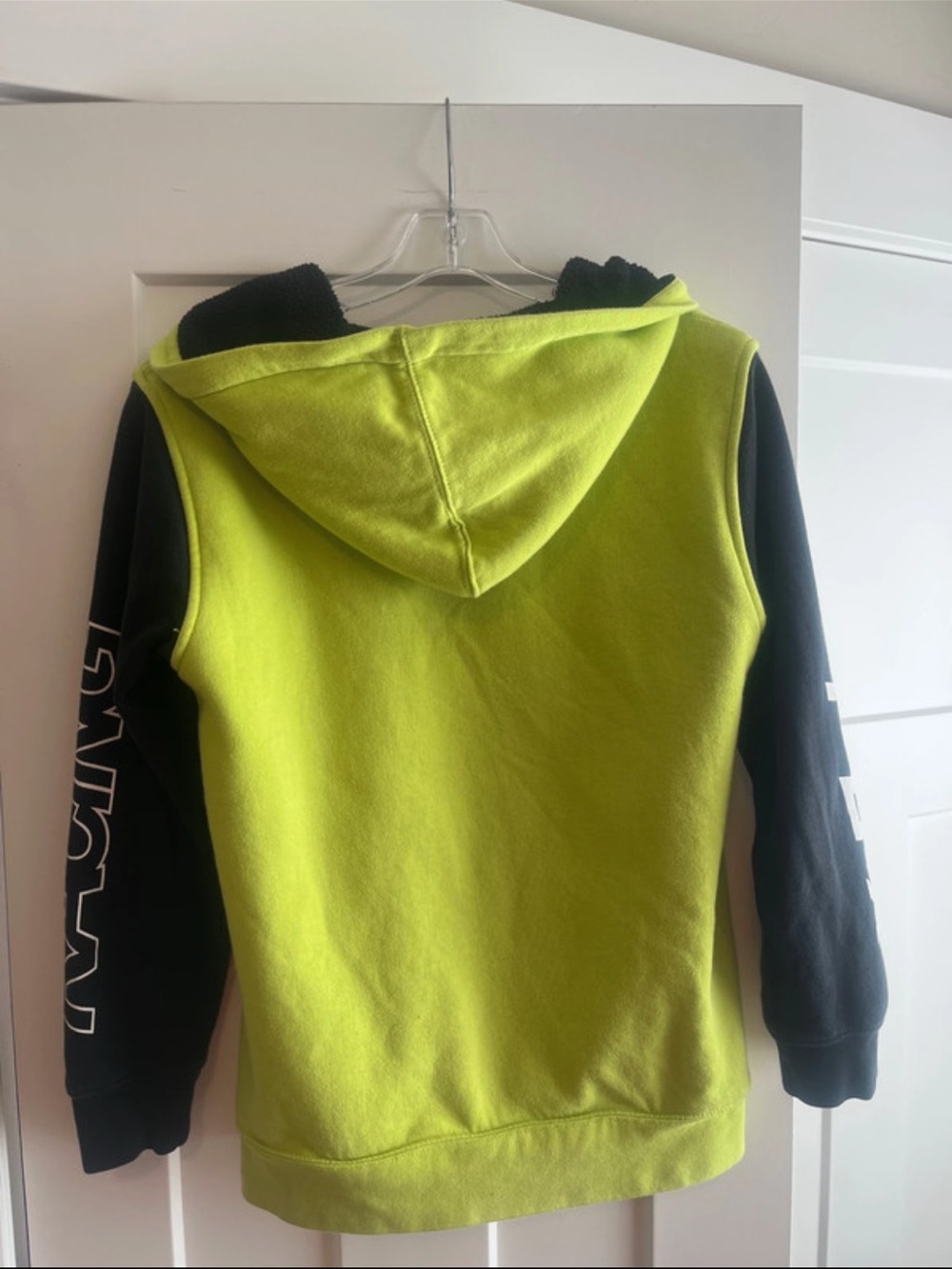 Fox youth XL Neon Yellow and Black Zip-Up Hoodie - Picture 5 of 8